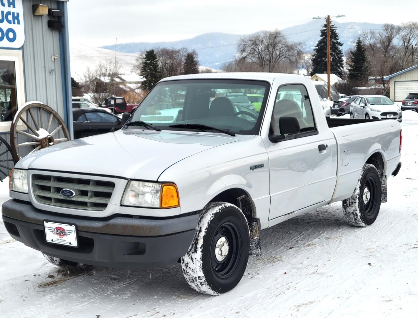 2003 Silver /Black Ford Ranger XL (1FTYR10D63P) with an 2.3L I4 engine, 5 Speed Manual transmission, located at 450 N Russell, Missoula, MT, 59801, (406) 543-6600, 46.874496, -114.017433 - One Owner. Great running 2WD Truck. 5 Speed manual Transmission. Air Conditioning. Bed Liner. This vehicle is 20 years old and is not eligible for lending through our finance companies. - Photo#1